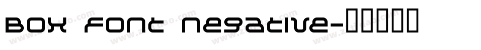 Box Font Negative字体转换
